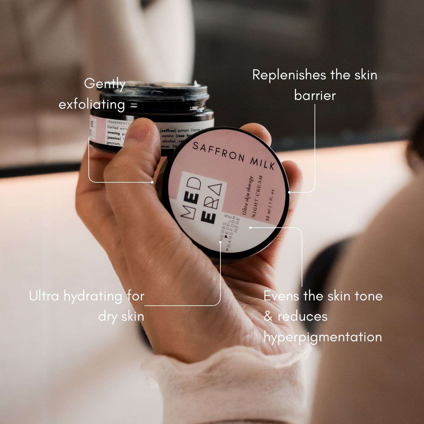 Natural skincare – Saffron Milk Night Cream by Medera Apothecary