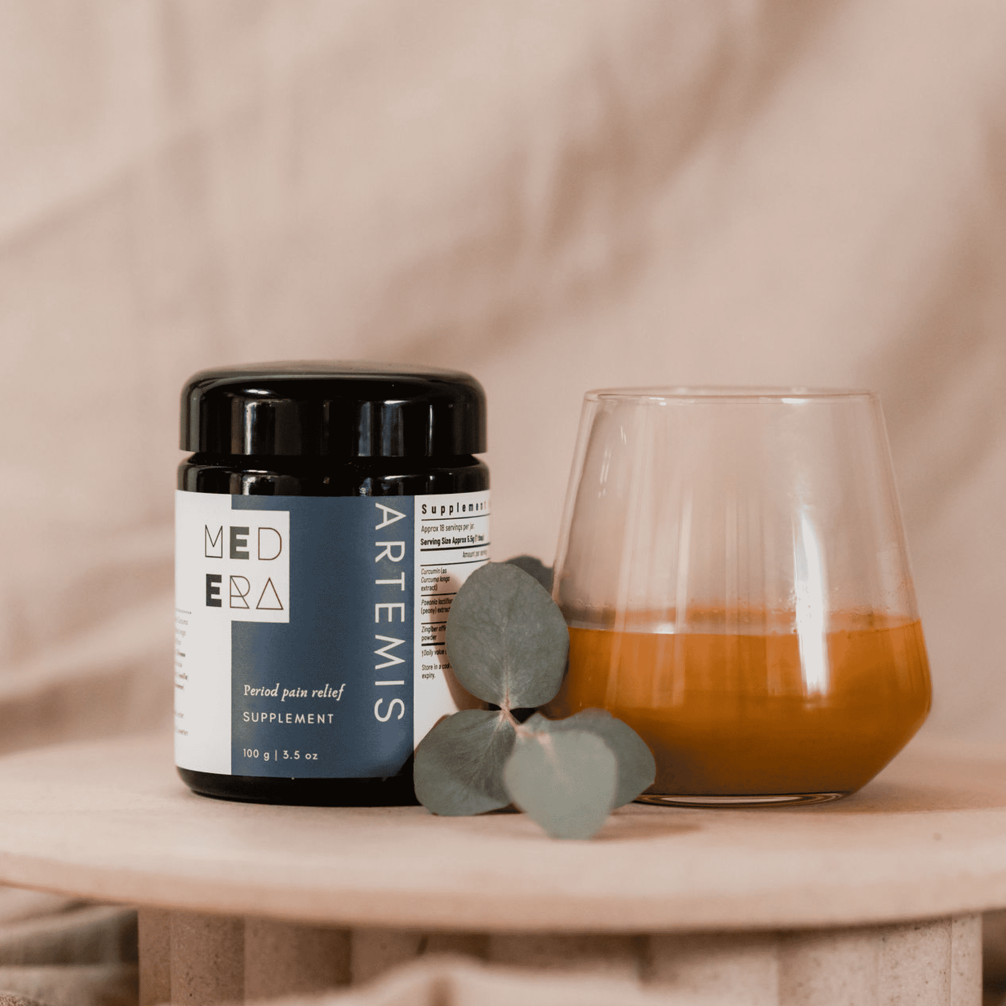 Natural powdered drink – Artemis Period Pain Relief by Medera Apothecary